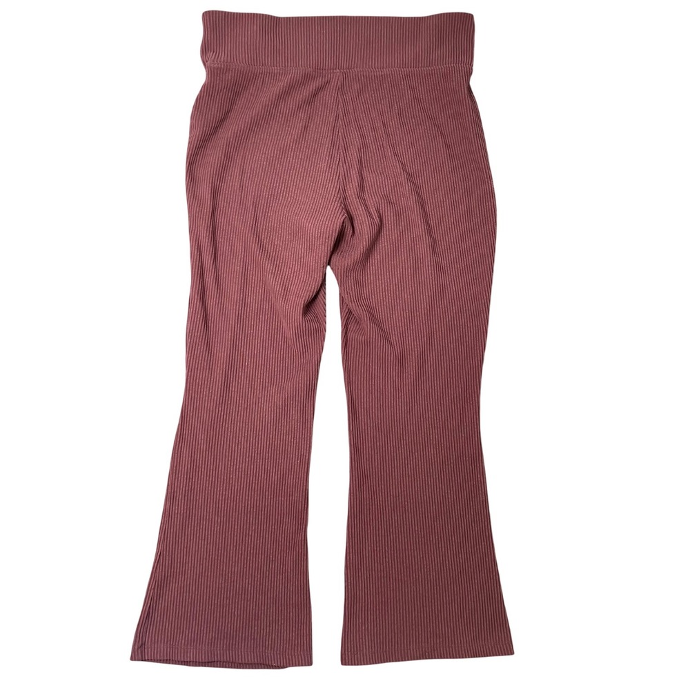 Wild Fable Womens XL Ribbed Flare Pants Dusty Rose High Rise Bell Bottom Y2K - Picture 3 of 12